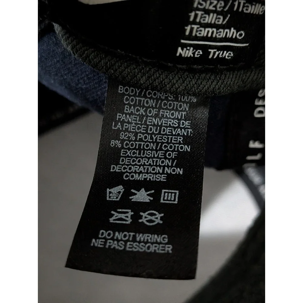 Nike Golf Snapback Hat Truck Rope Flat Brim Cap Navy Blue 1Size‎ OSFM